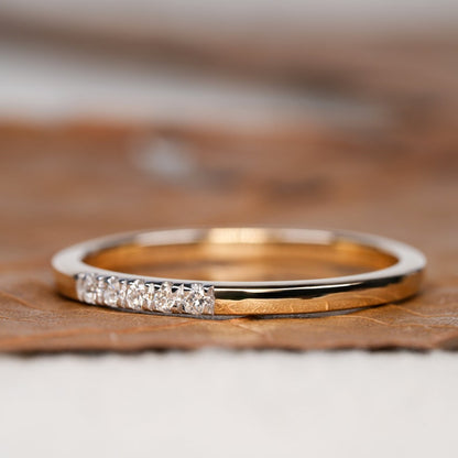 Round Brilliant Lab Diamond Half Eternity Ring