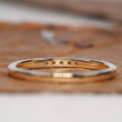 Round Brilliant Lab Diamond Half Eternity Ring