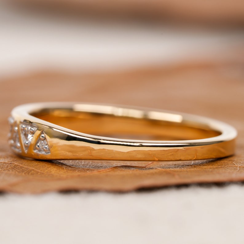 14K Gold Lab Diamond Slim Signet Pinky Ring