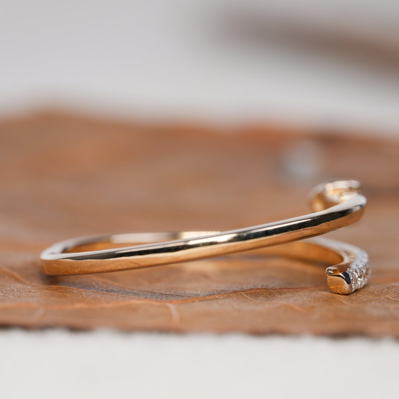 Open cuff lab diamond ring—minimal, adjustable, stackable