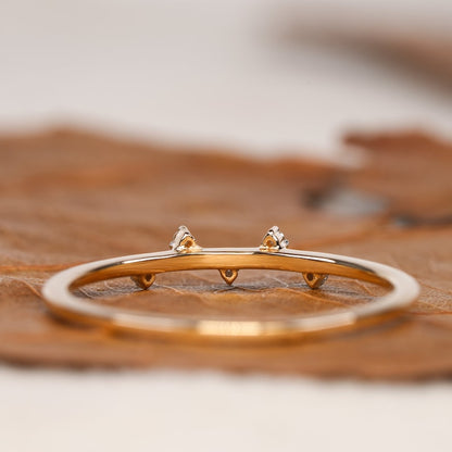 Simple Round Diamond Ring Lab Diamond Dainty Minimalist & Daily Wear Ring