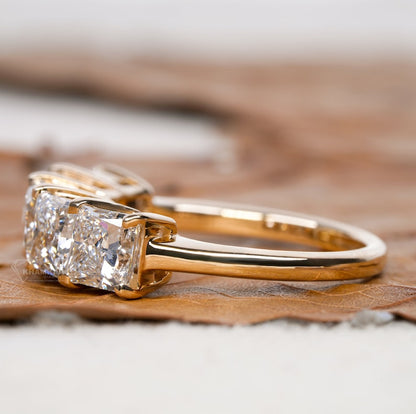 Princess Cut Lab Grown Diamond Wedding Band