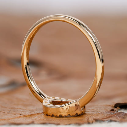 Open Circle Lab Diamond Ring – Minimalist Dainty Daily Wear Ring