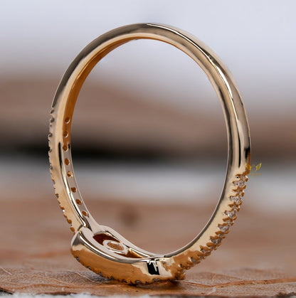 Lab Diamond Bezel Set Ring – Minimal 14K Gold Promise Ring