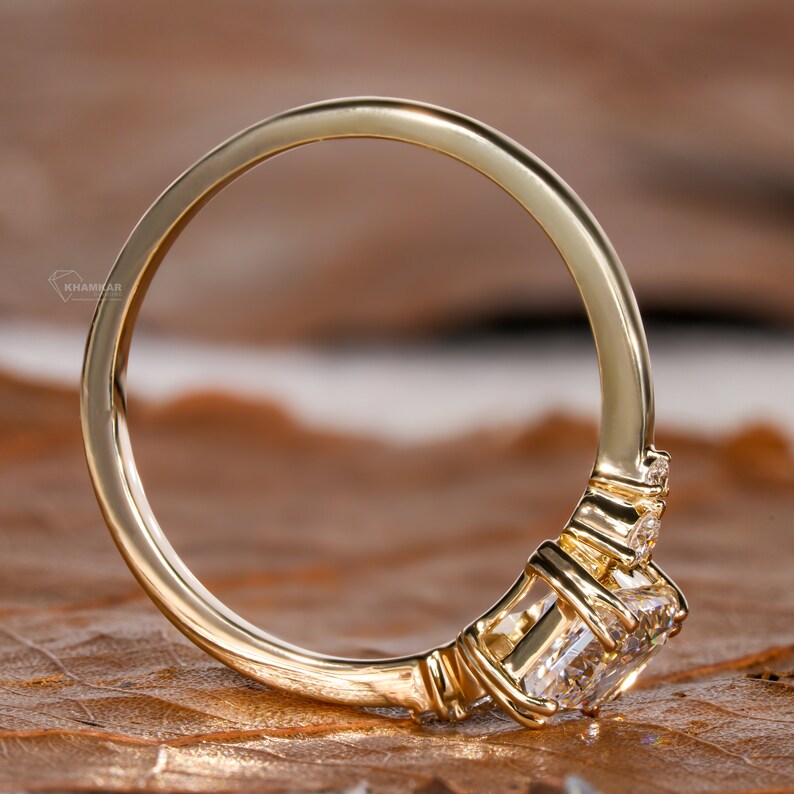 Radiant Cut Lab Diamond Anniversary Ring For Women