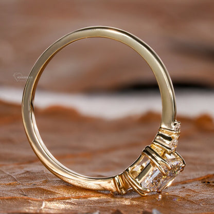 Radiant Cut Lab Diamond Anniversary Ring For Women