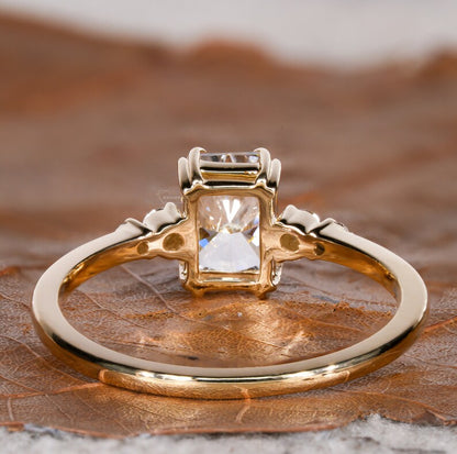 Radiant Cut Lab Diamond Anniversary Ring For Women