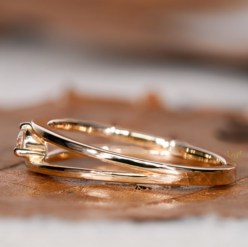 Split Shank Lab Grown Diamond Solitaire Engagement Ring