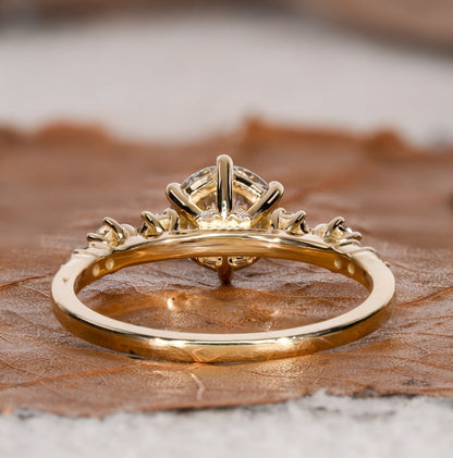 1Ct Round Lab Diamond Promise Ring for Her