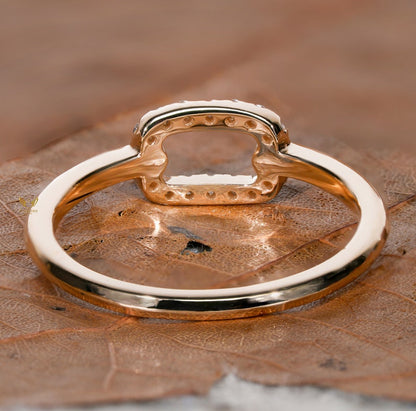 Single Link Diamond Ring Minimal Daily Wear Ring for Women