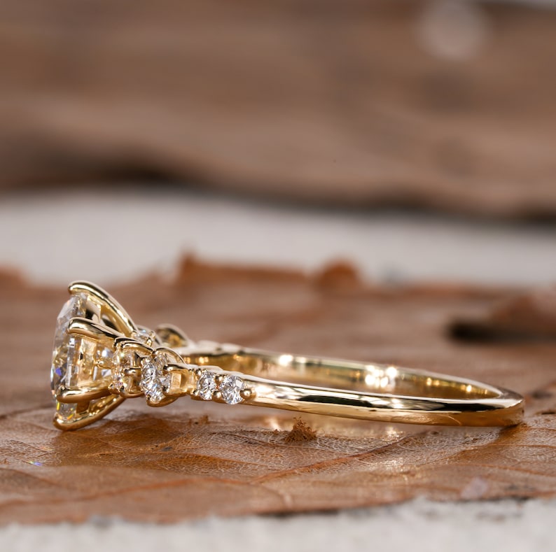 1Ct Round Lab Diamond Promise Ring for Her