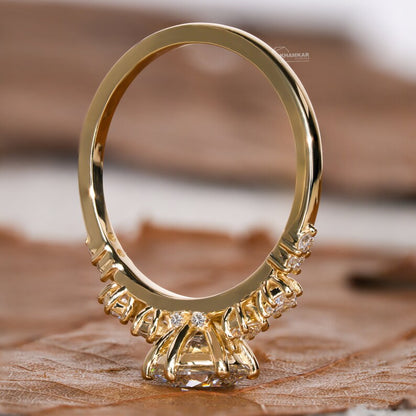 1Ct Round Lab Diamond Promise Ring for Her