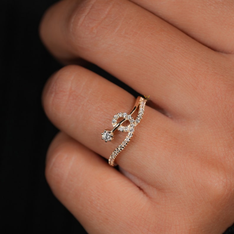 Small Lab Diamond Pave Ring for Women | Minimalist Anniversary Ring