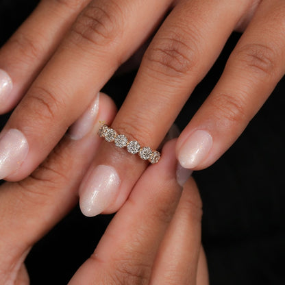 Lab Grown Diamond Floral Eternity Band
