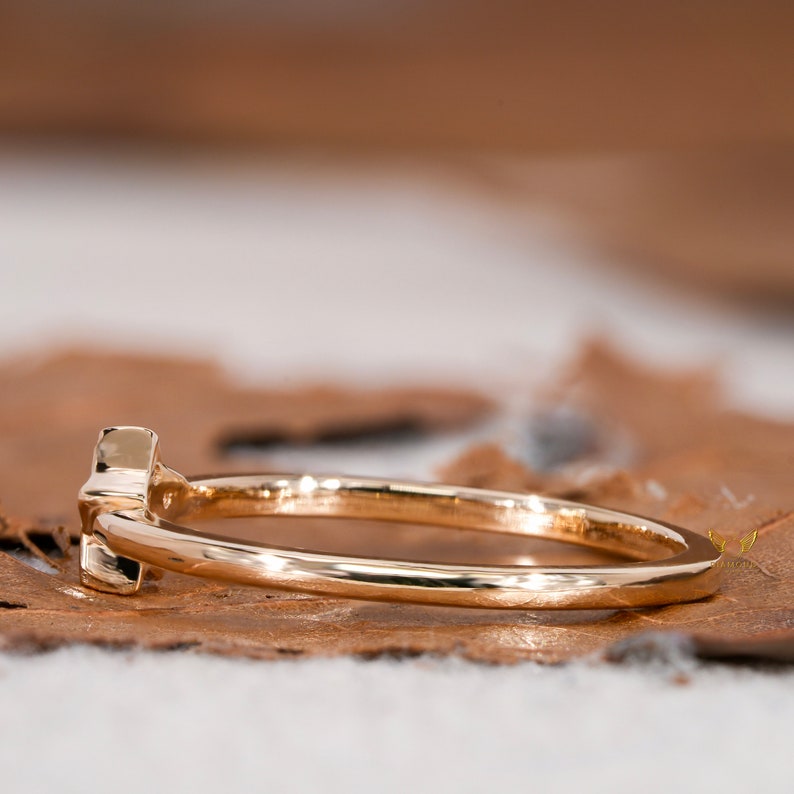 14K Gold Lab Grown Diamond Star Celestial Ring