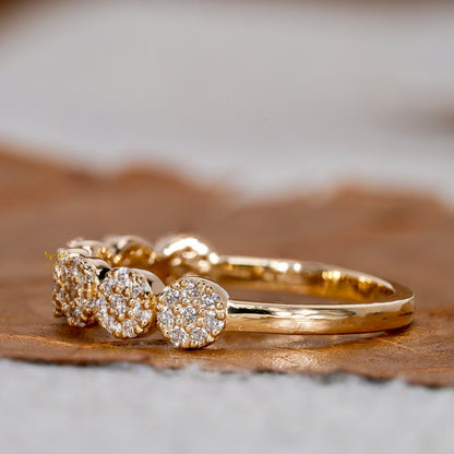 Lab Grown Diamond Floral Eternity Band