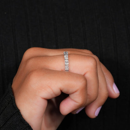 Radiant Lab Grown Diamond Eternity Band – Anniversary Ring