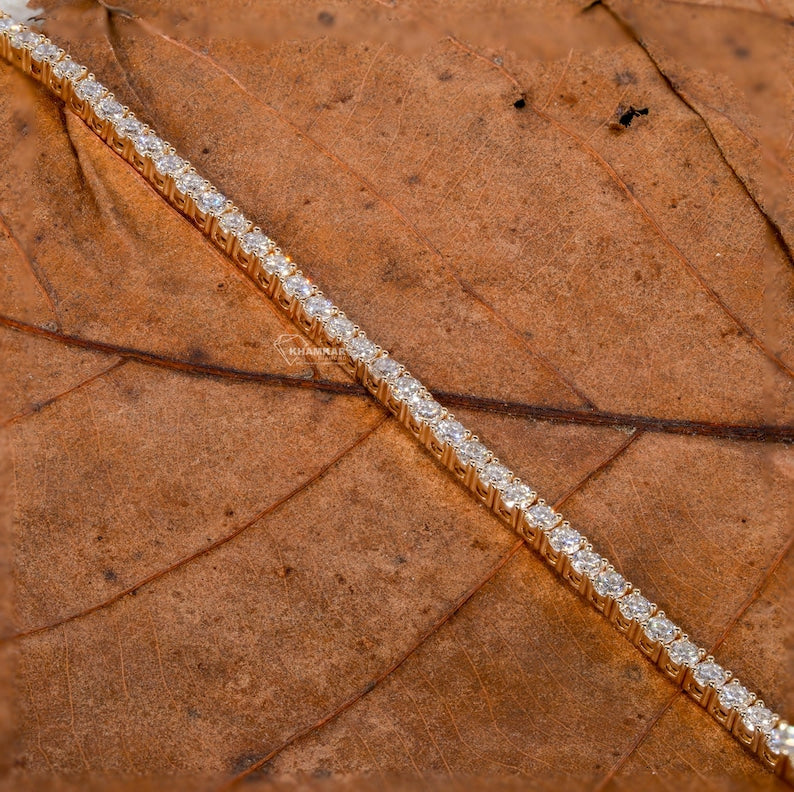 4.00TCW Round Cut Lab Grown Diamond Bracelet,Diamond Tennis Bracelet For Women,Lab Made Diamond Bracelet,Gift for Mother/Wife,Birthday Gifts