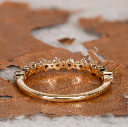Lab Grown Diamond Floating Bubble Half Eternity Band