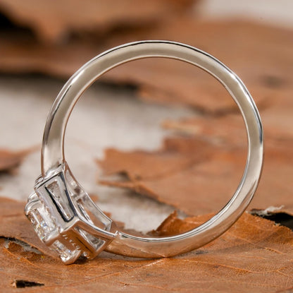 Dutch Marquise Lab Diamond Halo Engagement Ring