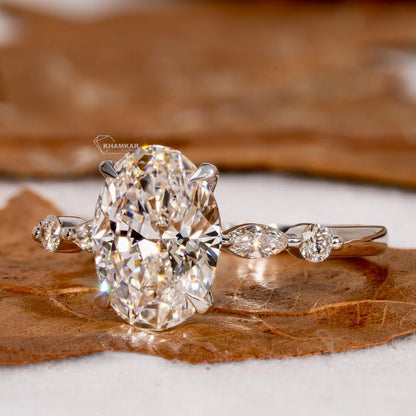 2.00ct Oval Lab-Grown Diamond Engagement Ring