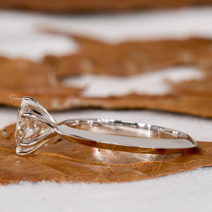 Round Lab Diamond solitarire Engagement Ring