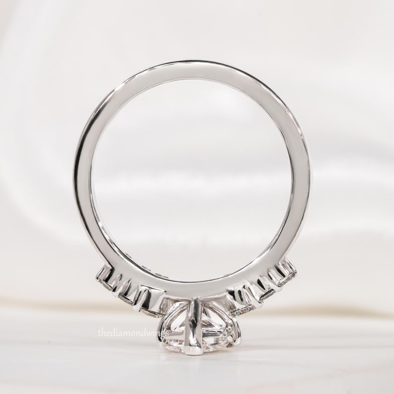 Marquise Cut Lab Grown Diamond Engagement & Wedding Ring