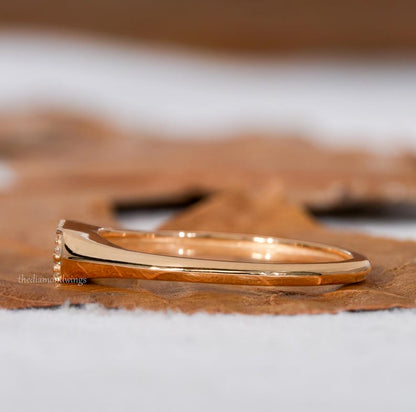 Lab Grown Diamond Pave Signet Ring – 14K Gold Minimal Pinky Ring