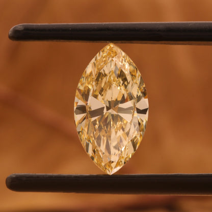 1CT Marquise Yellow Lab Grown Diamond Loose