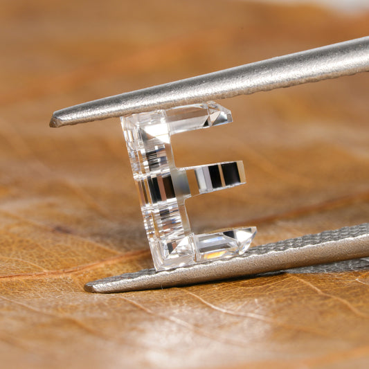 0.50CT "E" Letter Alphabetical Initial Diamond Lab Grown Diamond Initial "E" Letter Personalized For Women's Diamond Necklace Gift For Her