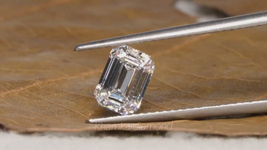 IGI Certified Emerald Cut Lab Grown Diamond