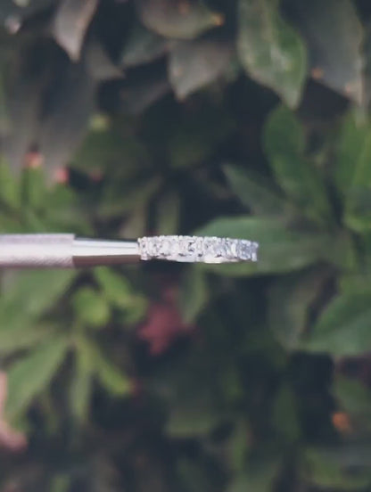 Asscher Diamond Wedding Band