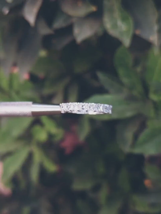 Asscher Diamond Wedding Band