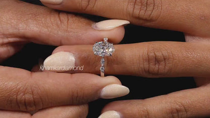 2.00ct Oval Lab-Grown Diamond Engagement Ring