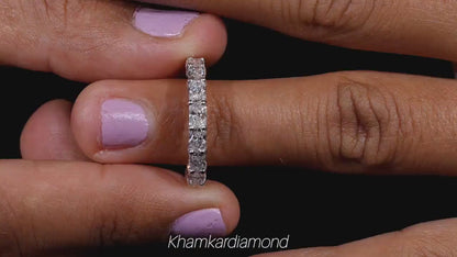 Radiant Lab Grown Diamond Eternity Band – Anniversary Ring