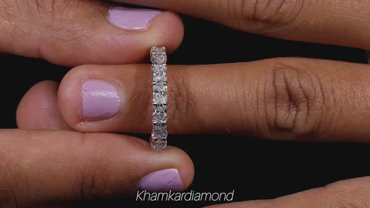 Radiant Lab Grown Diamond Eternity Band – Anniversary Ring