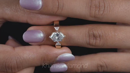 2.00CT Dutch Marquise Lab Diamond Three Stone Engagement Ring For Her