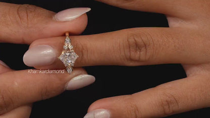 1Ct Dutch Marquise Lab Diamond Ring | IGI Certified