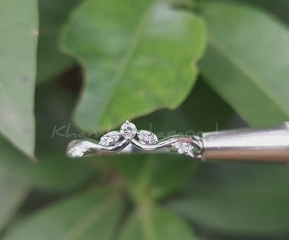 Lab-Grown Diamond Wedding Band Ring – Engagement Daily Wear Ring