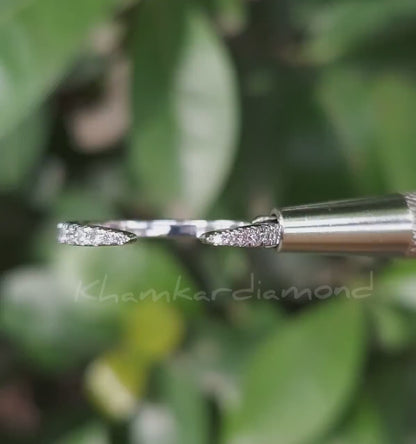 Round Lab Grown Diamond Open Enhancer Ring.