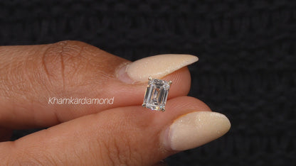 2.00 TCW Emerald Lab Diamond Solitaire Stud Earrings