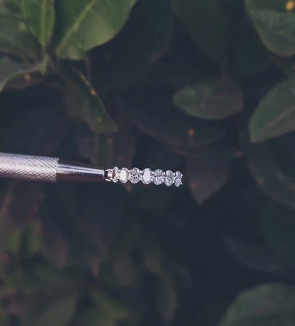 Oval Cut Lab Diamond Seven Stone Band