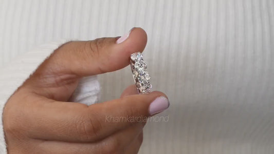 Round Lab Diamond Five-Stone Ring, IGI Certified Engagement Ring